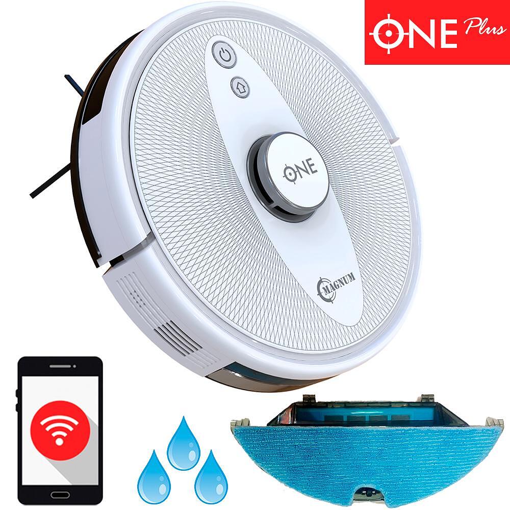 Прахосмукачка робот MAGNUM ONE Plus White с БГ приложение за сухо и мокро почистване

9.