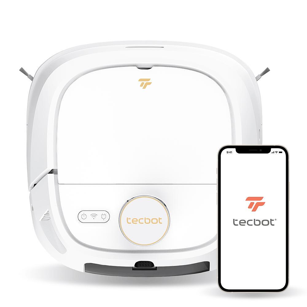 Прахосмукачка робот Tecbot M1 Pro с бял цвят и самопочистващ моп

7.