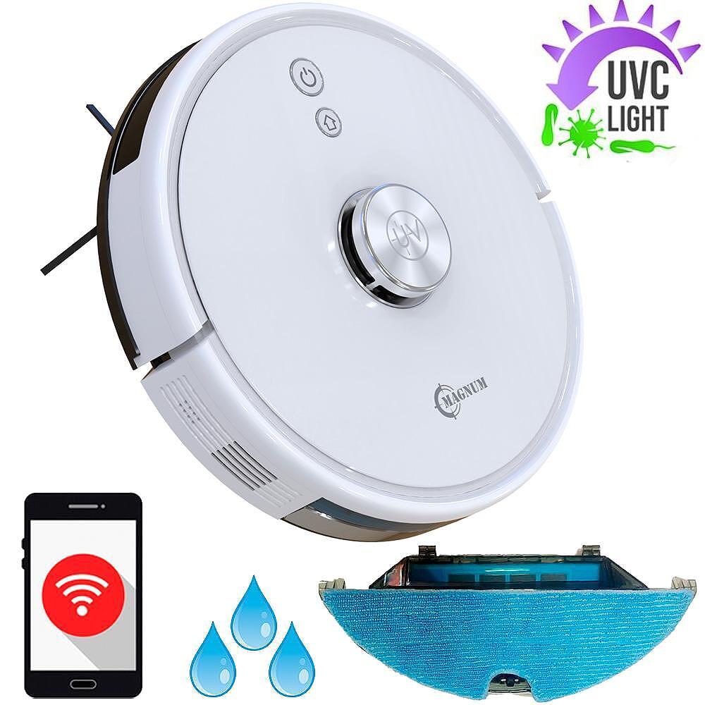 Прахосмукачка робот MAGNUM UV+ White с UVC лампа за стерилизация в бял цвят

4.