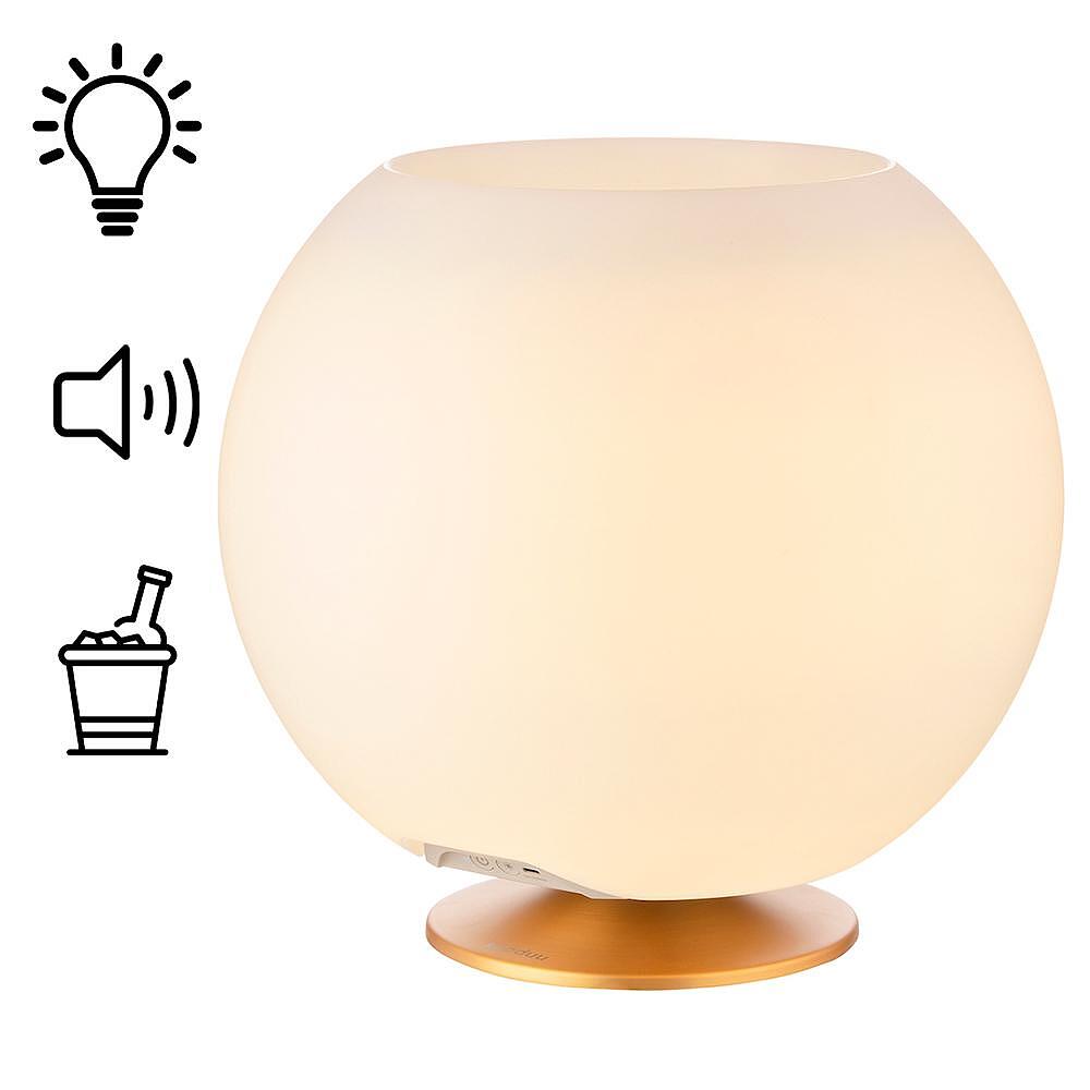 лампа, поставка за бутилки, Bluetooth колонка Kooduu Sphere Bronze, джаджи  

12