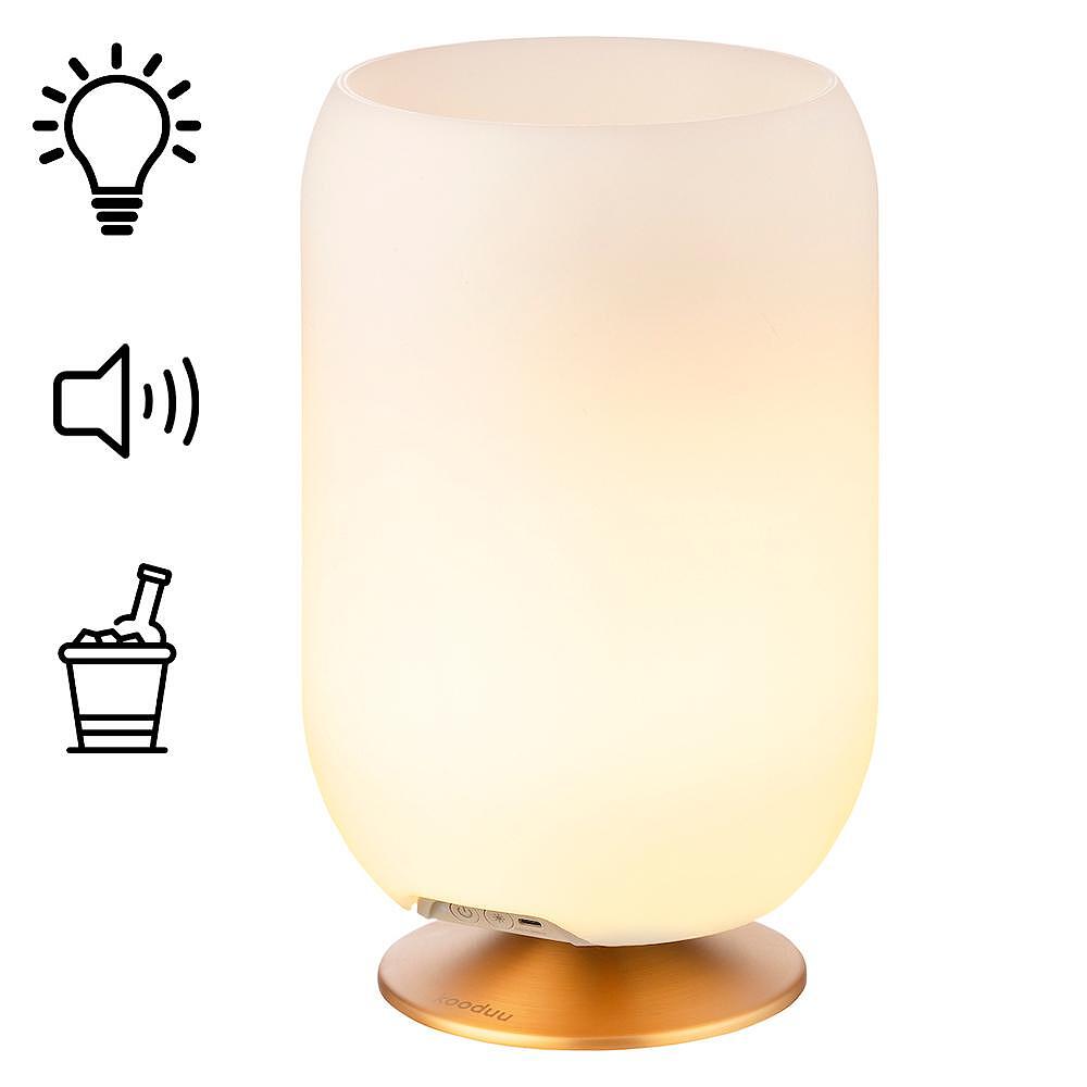 лампа, поставка за бутилки, Bluetooth колона Kooduu Atmos Bronze, джаджи  

9