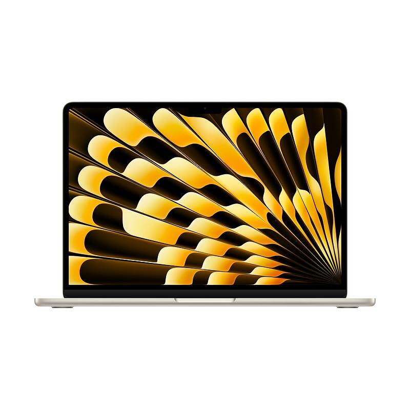 Лаптоп Apple MacBook Air 13.6" M3 в цвят Starlight с 256GB SSD, елегантен и мощен  

4