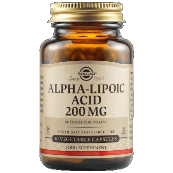 СОЛГАР Алфа-липоева киселина 200 мг. капс. х 50