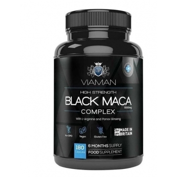 ЧЕРНА МАКА КОМПЛЕКС Формула за мъже с черна и жълта мака и л-аргинин капсули x 180 VIAMAN