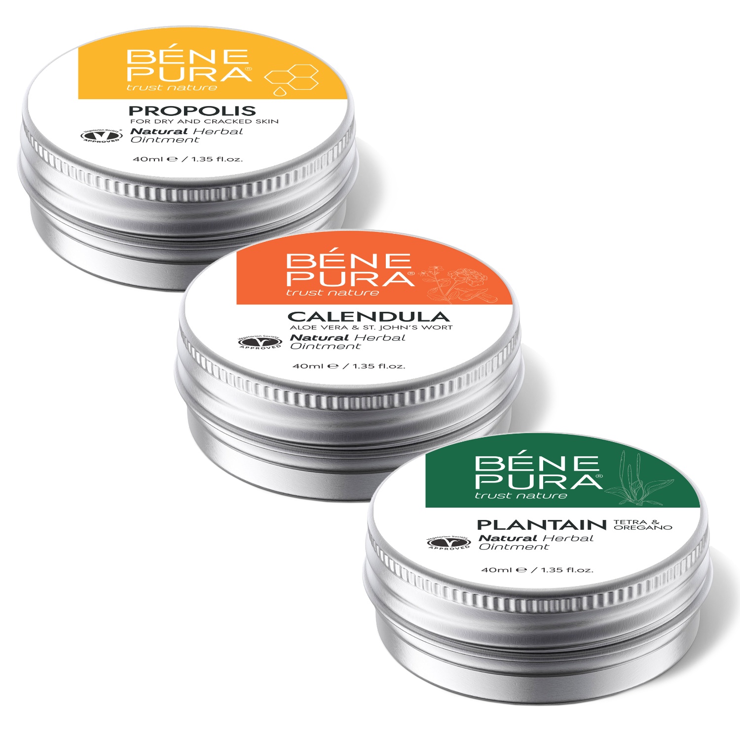 Сет "Мехлеми с билки за Рани, Изгаряния и Кожни раздразнения 2" — снимка