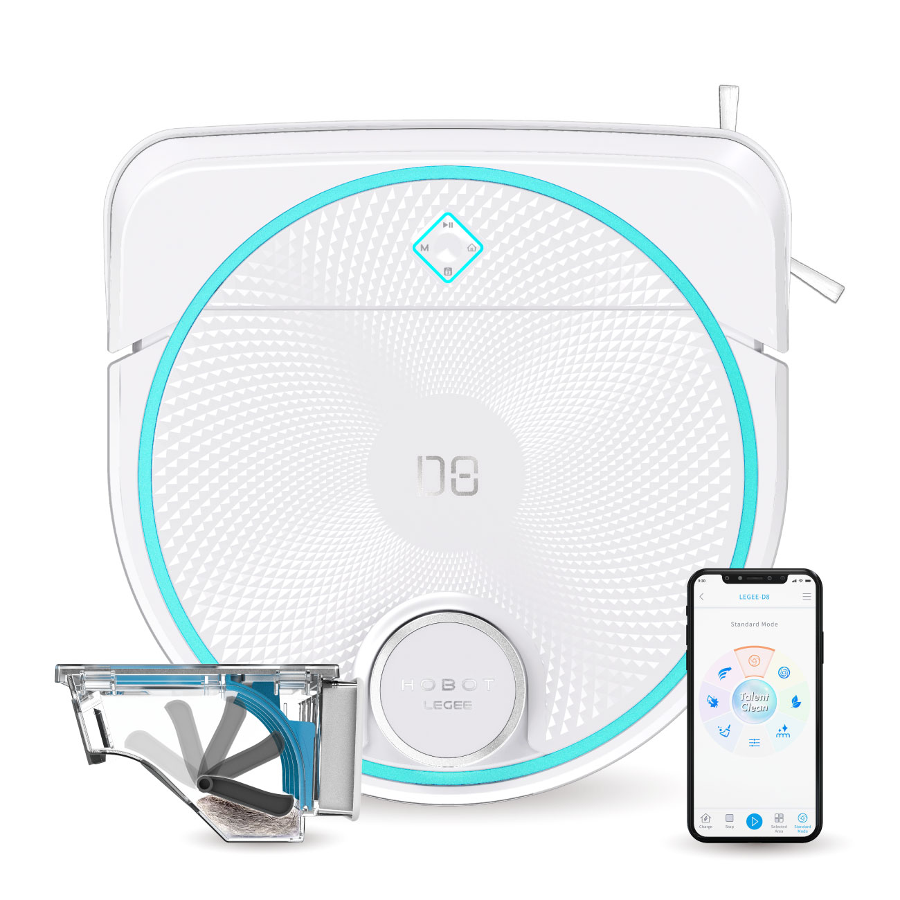 LEGEE-D8 ECOmpactor робот-прахосмукачка с моп, 5000 Pa — снимка