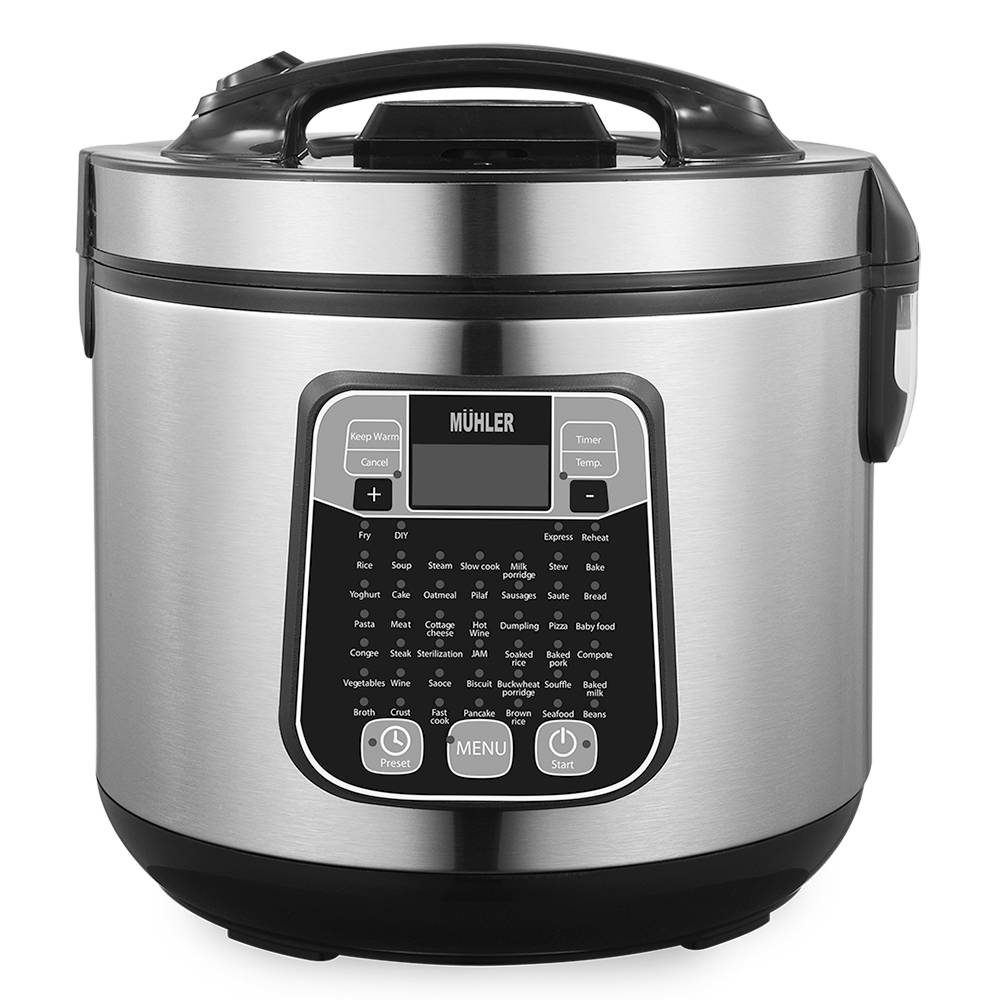 Мултикукър MUHLER MLC-5045 с 45 програми, LED дисплей и незалепващо покритие, бързо готвене

2.