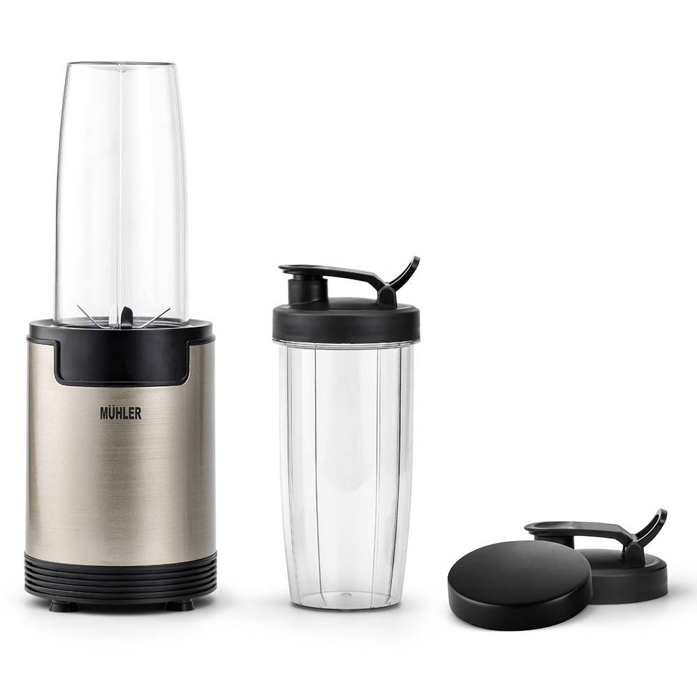 Нутри блендер Muhler MNB-688, 600W, 800 мл, 6 остриета от неръждаема стомана, 2 бр. чаши — снимка
