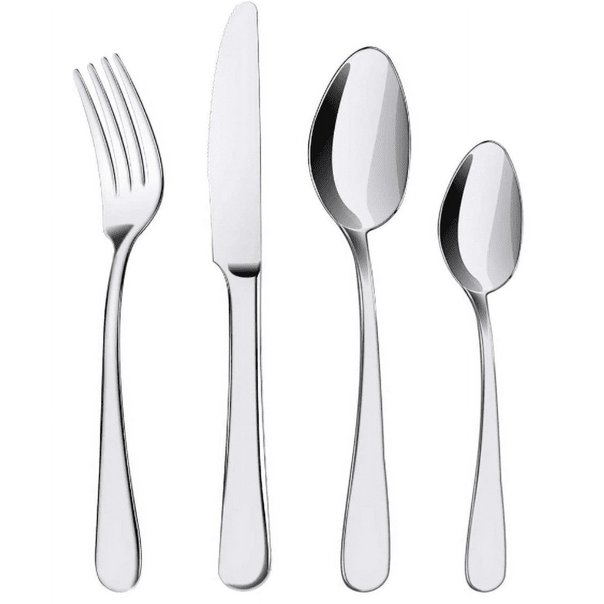 Комплект прибори за хранене Rila Crafts V4-22, 24 части, Неръждаема стомана, Инокс — продуктова снимка