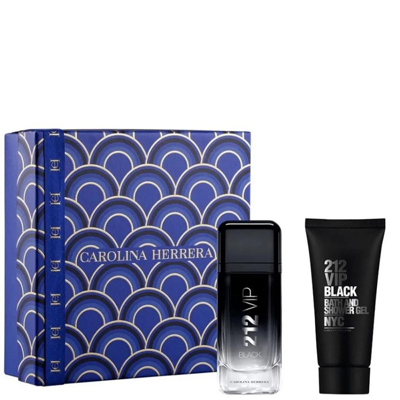 Carolina Herrera 212 VIP Black комплект 2 части 100 мл - EDP — снимка