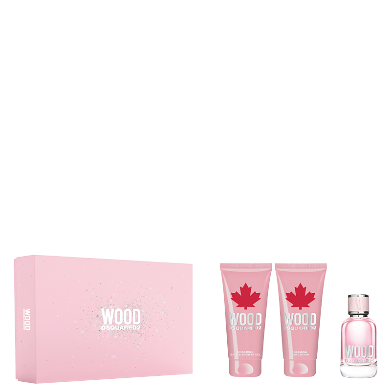 Dsquared Wood For Her комплект 3 части 50 мл - EDT — снимка
