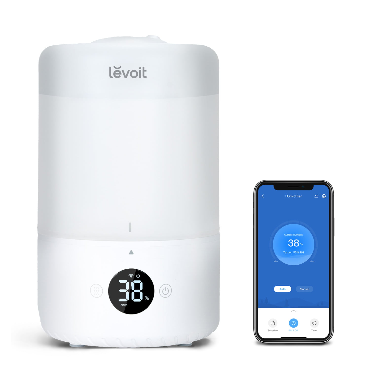 Ултразвуков смарт овлажнител за въздух - Levoit Dual 200S — снимка на продукта от AirTrade