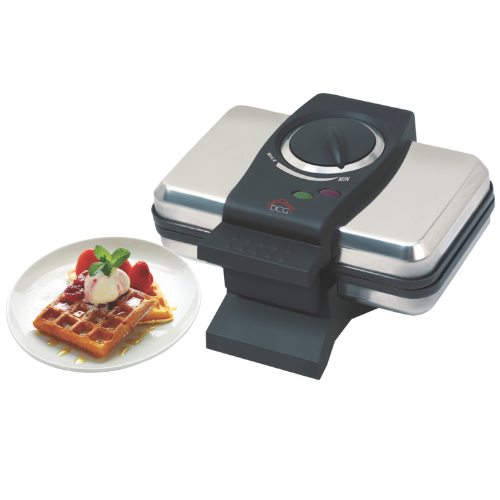 Уред за гофрети DCG WA-2229, 750W, 2 отделения, Незалепващо покритие, Инокс — снимка