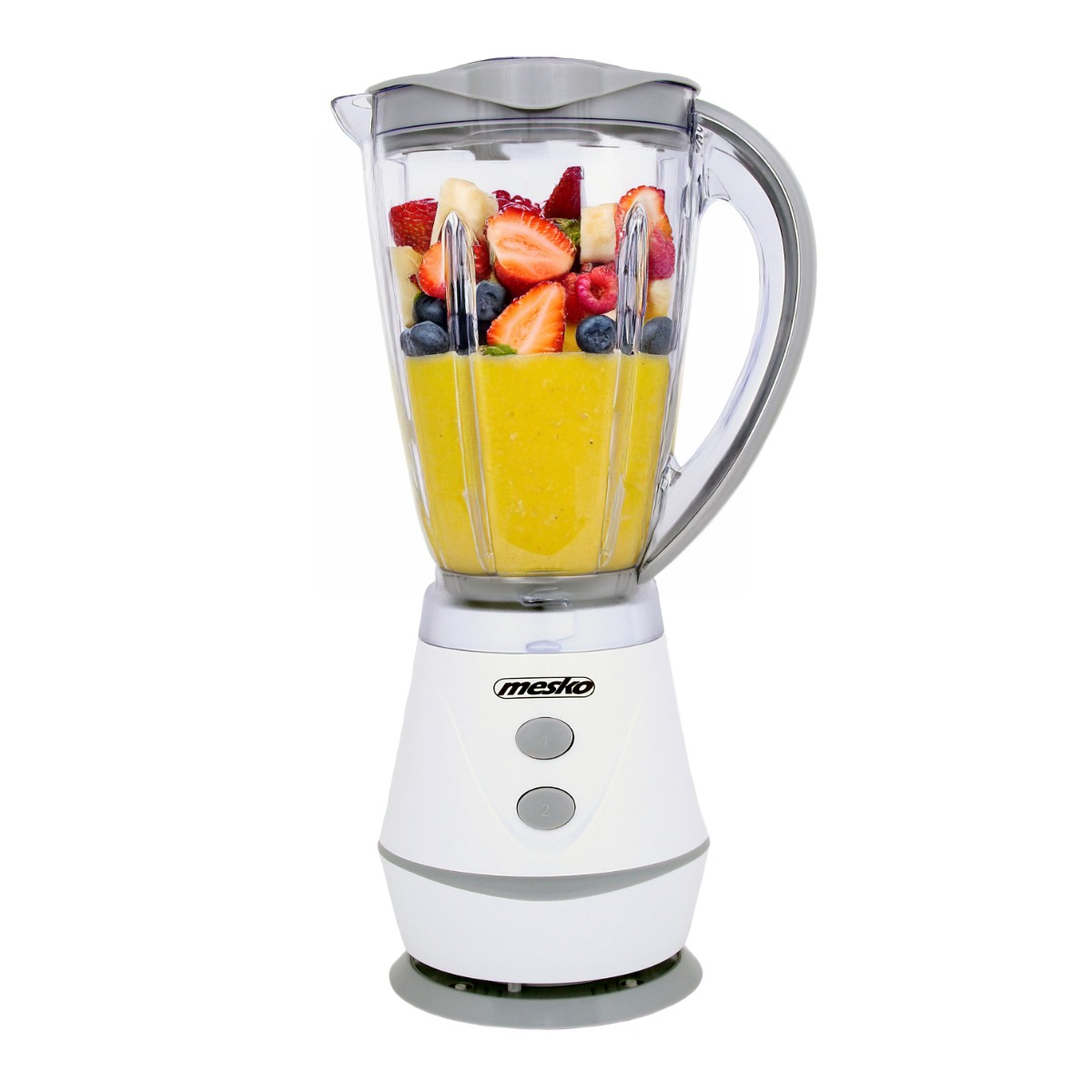 Блендер Mesko MS 4060G, 500W, 1 литър, 2 скорости, Неръждаема стомана, Бял от Potrebno — продуктова снимка