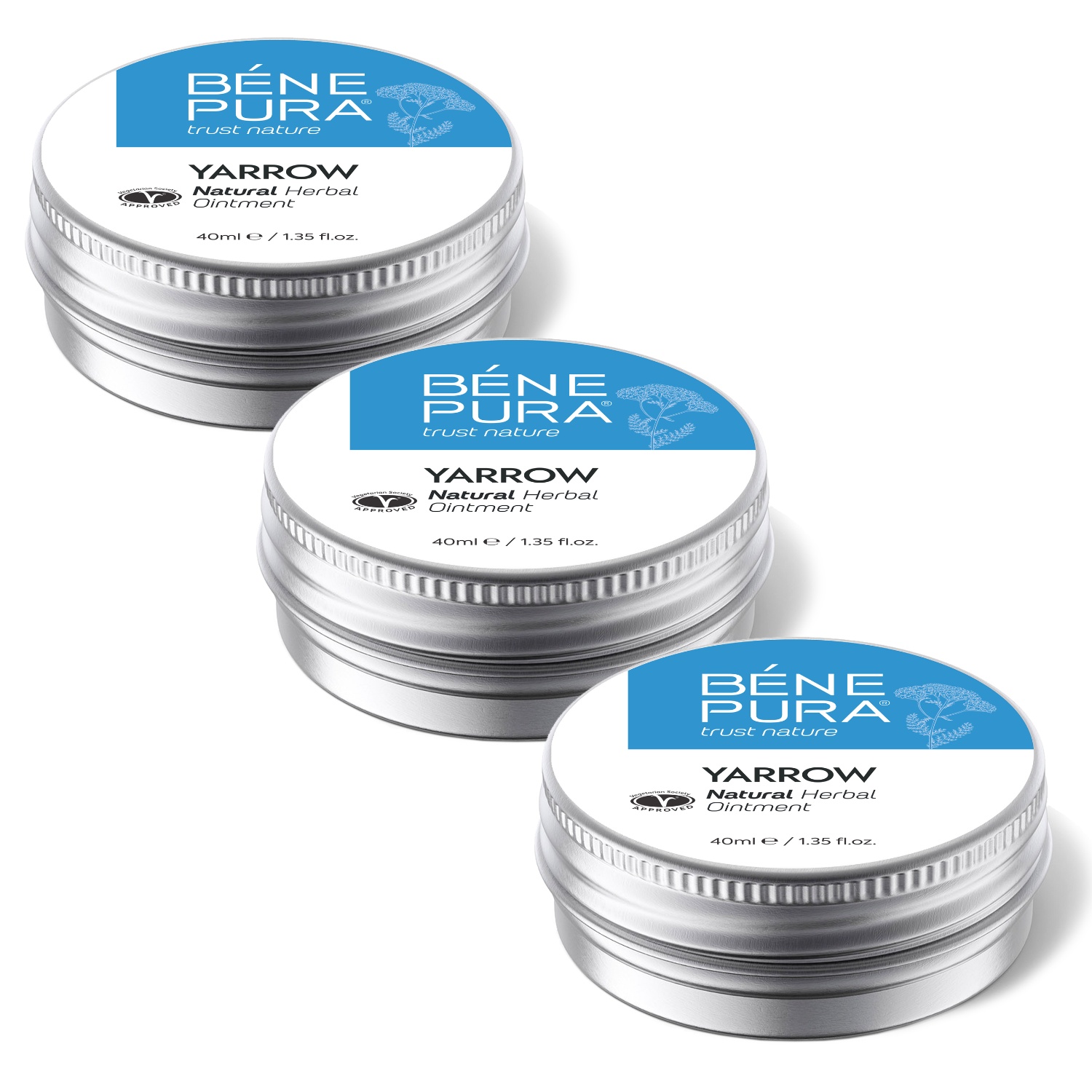 3x Мехлем Бял равнец с билки при Хемороиди - 40мл — снимка