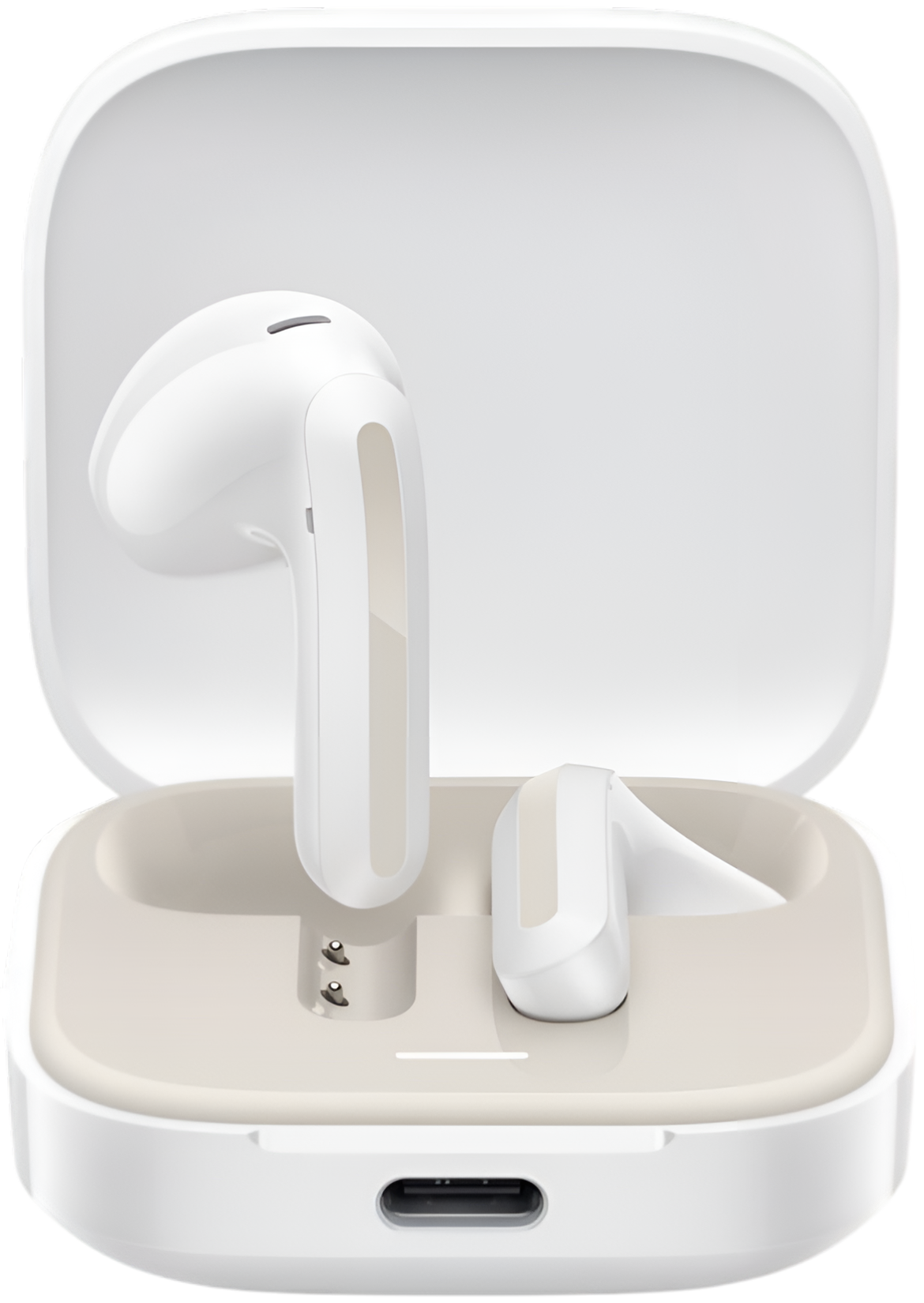 Безжични слушалки Xiaomi Redmi Buds 6 Active, бели – BHR8391GL — снимка на продукта от AirTrade