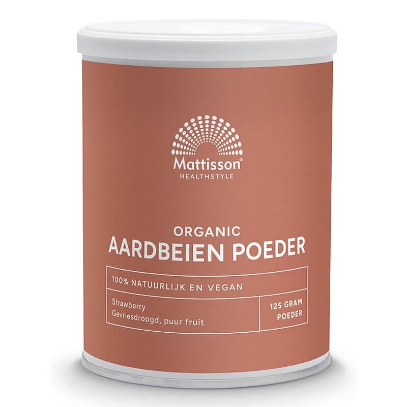 Снимка на Ягоди на прах – с високо съдържание на витамин C и естествен вкус, 125 g, Mattisson Healthstyle, цена 12.89 лв
