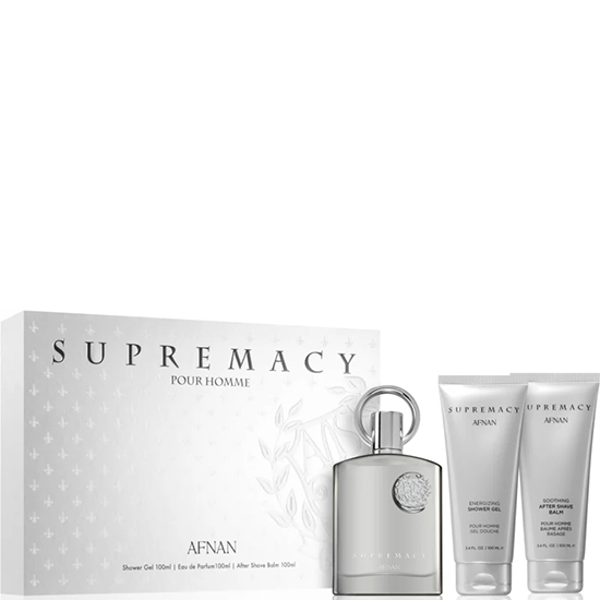 Afnan Supremacy Silver комплект 3 части 100 мл - EDP — снимка