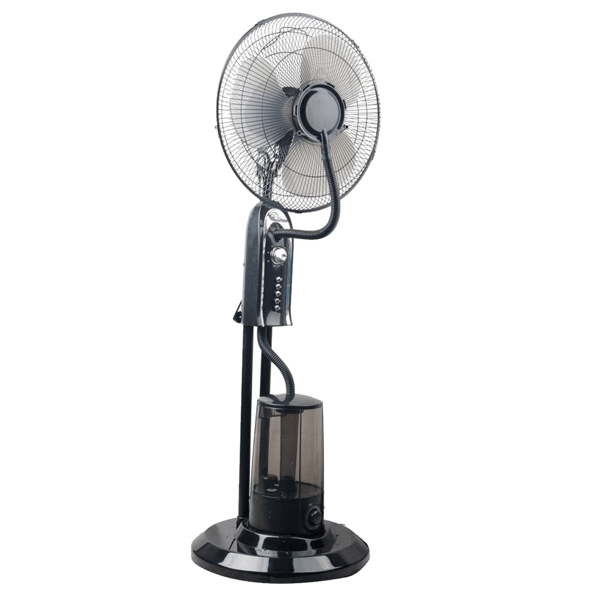 Вентилатор с водна мъгла Elite EFM-1306, 3 скорости, 3.2L, 75W, Таймер, Черен — снимка