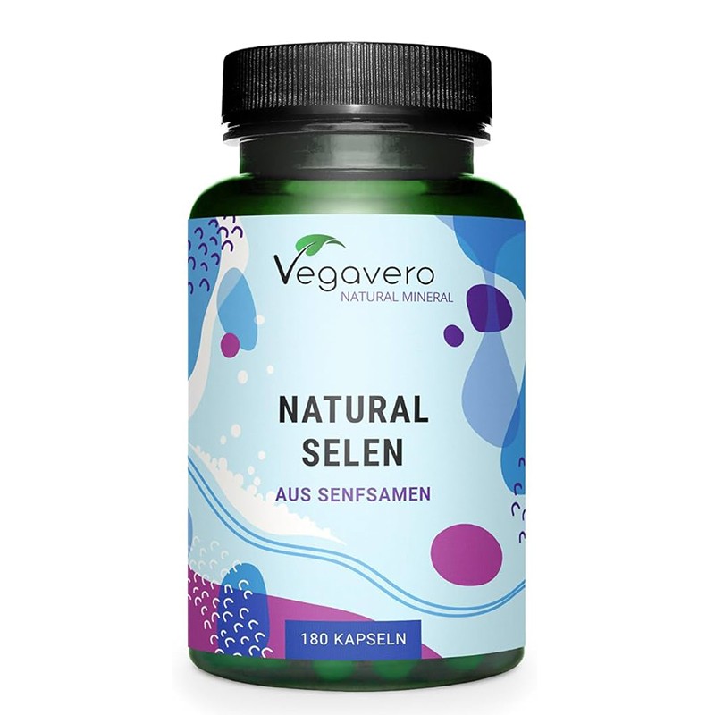 Снимка на Селен (натурален, от семена на горчица) - За имунитет и антиоксидантна защита, 100 µg х 180 капсули, Vegavero, цена 11.24 лв