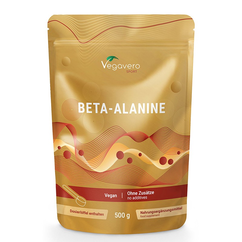 Снимка на Бета-аланин - Издръжливост и спортна ефективност, 500 g прах, Vegavero, цена 13.30 лв