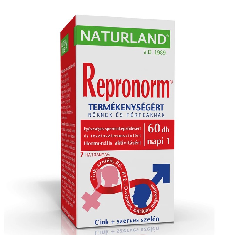 Снимка на Репродуктивна функция и хормонален баланс Repronorm, 60 капсули, Naturland, цена 7.50 лв