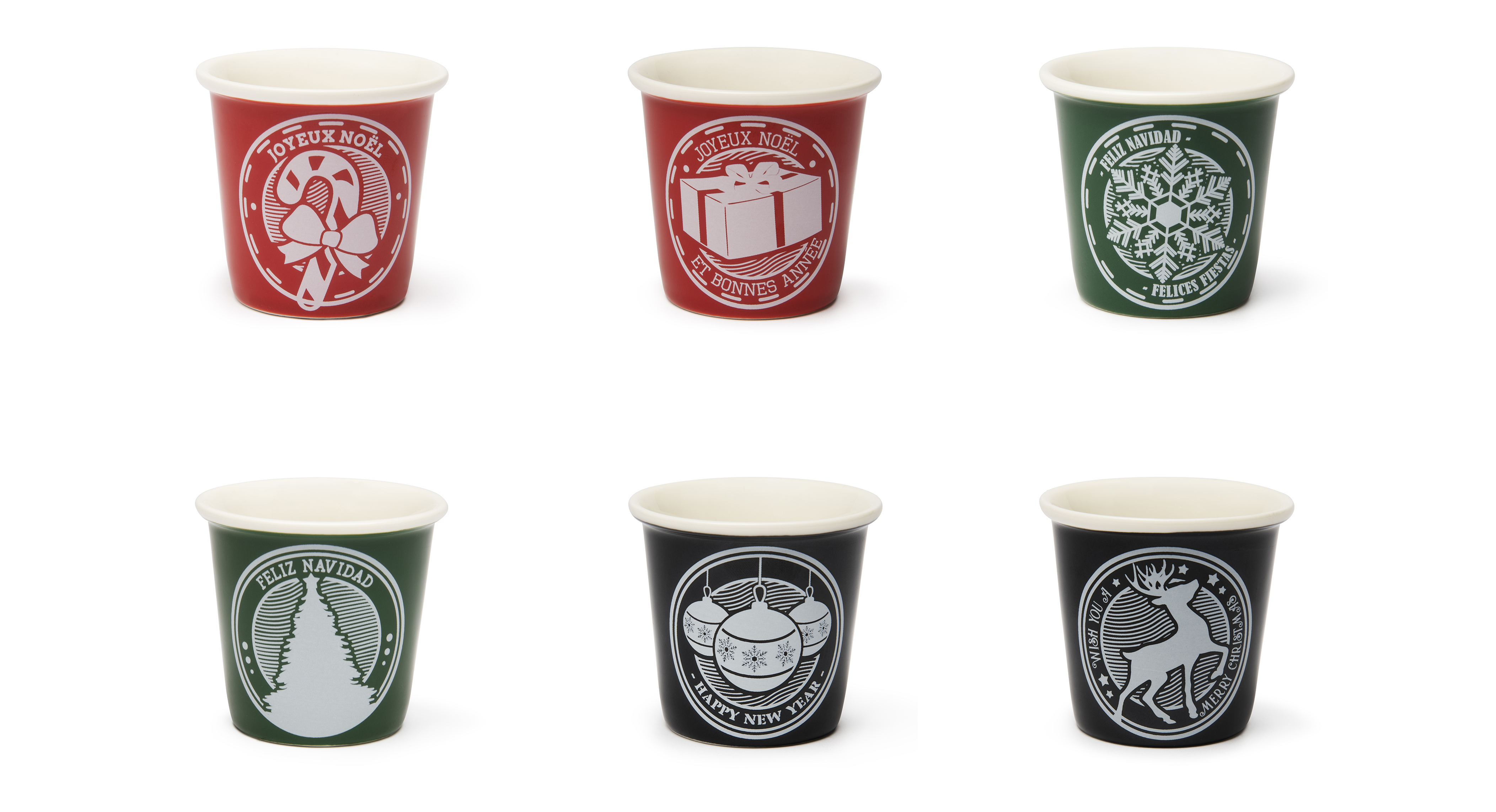 Снимка на Сет чаши за кафе 6 бр. EXCELSA CHRISTMAS STAMP, EXCELSA, цена 51.00 лв