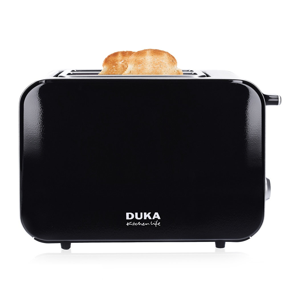 Тостер с две отделения DUKA BOSSE, черен — снимка на продукта от DUKA