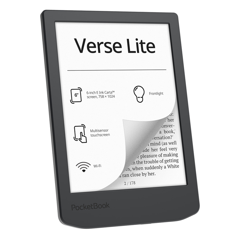 Електронен четец PocketBook, Verse Lite PB619 Midnight Grey от AirTrade — продуктова снимка
