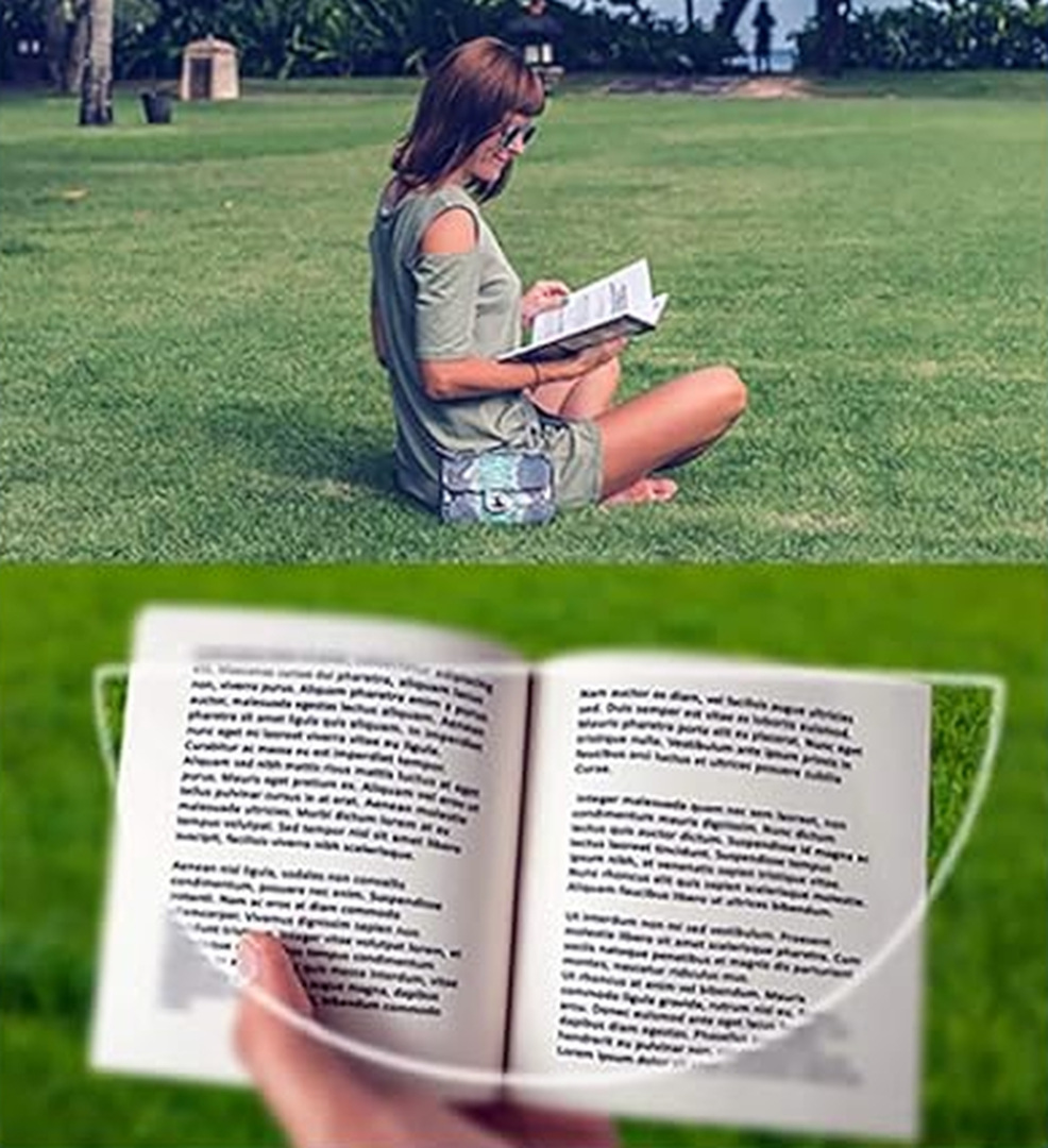 OPTX20/20 Бифокални диоптрични залепващи сегменти за многократна употреба — снимка