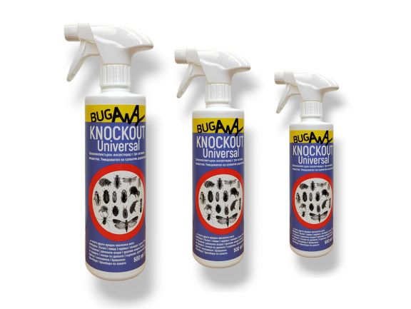 Комплект 3 бр - Нокаут Универсал Knockout Universal - Унищожител на креватни дървеници  3 х 500 мл. от качествена марка — продуктова снимка