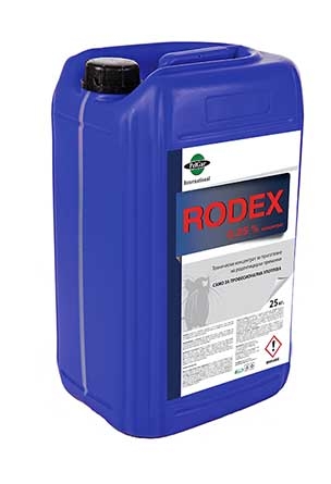 Родекс концентрат 25 кг, за приготвяне на родентицидни примамки, борба с гризачи  

7