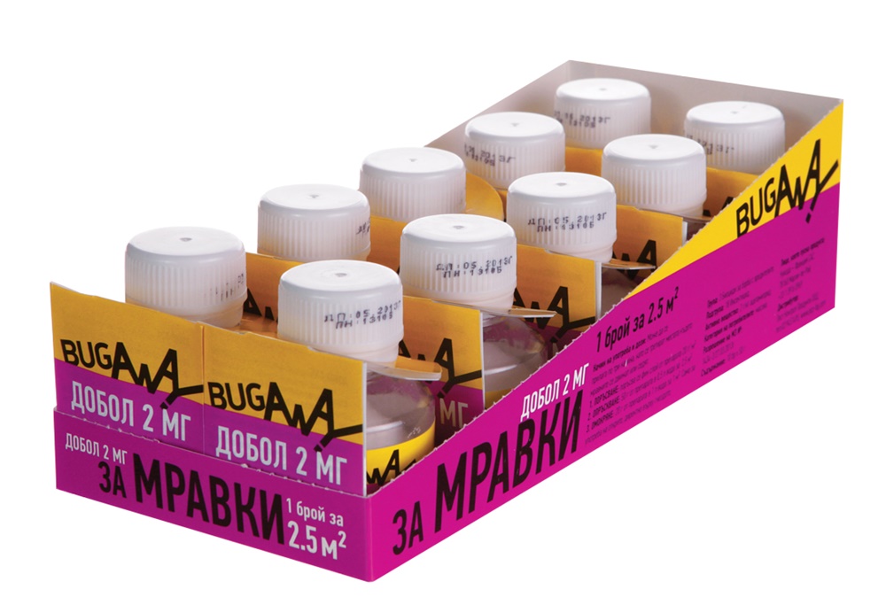 АКЦИЯ: 10 бр. Добол 2 МГ - 50 гр. Препарат за мравки  от BugAway — продуктова снимка