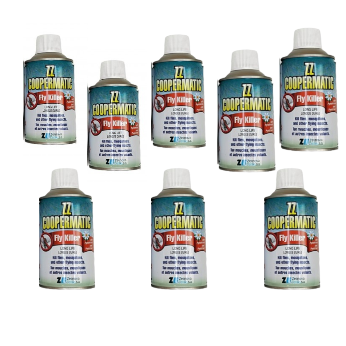 8 броя Резервен пълнител ZZ за унищожаване на Мухи, Оси, Комари, Молци и др. летящи насекоми — снимка на продукта от качествена марка