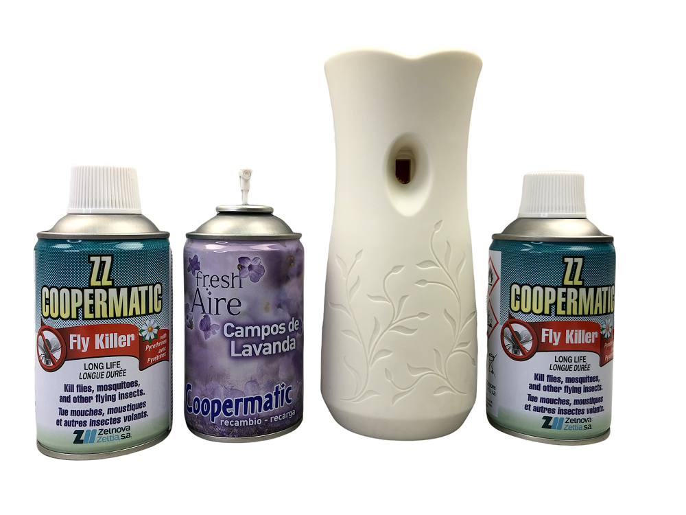 Снимка на Комплект за унищожаване на Мухи, Комари, Оси и др. летящи насекоми + 2 бр. ZZ COPERMATIC пълнителя + ПОДАРЪК Ароматизатор и батерии. , качествена марка, цена 35.27 лв