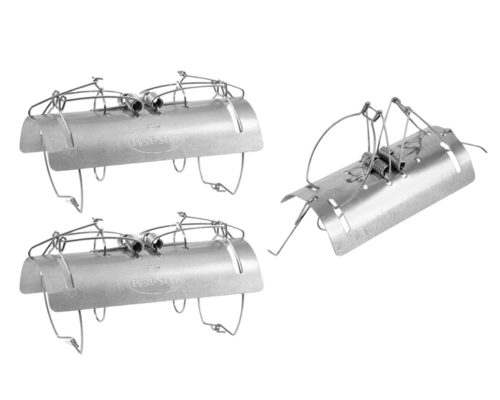 Снимка на 3 бр. Метален тунелен капан за къртици и сляпо куче, Pest-Stop - , цена 14.56 лв