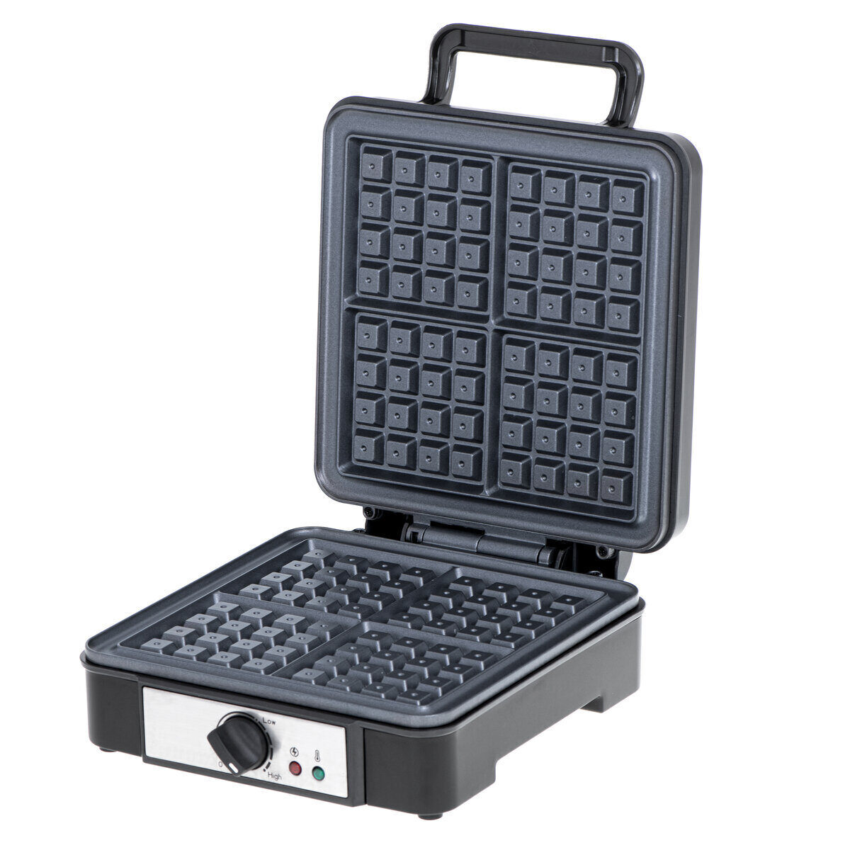 Гофретник за 4 гофрети Adler AD 3049, 1800W, Незалепващо покритие, Черен