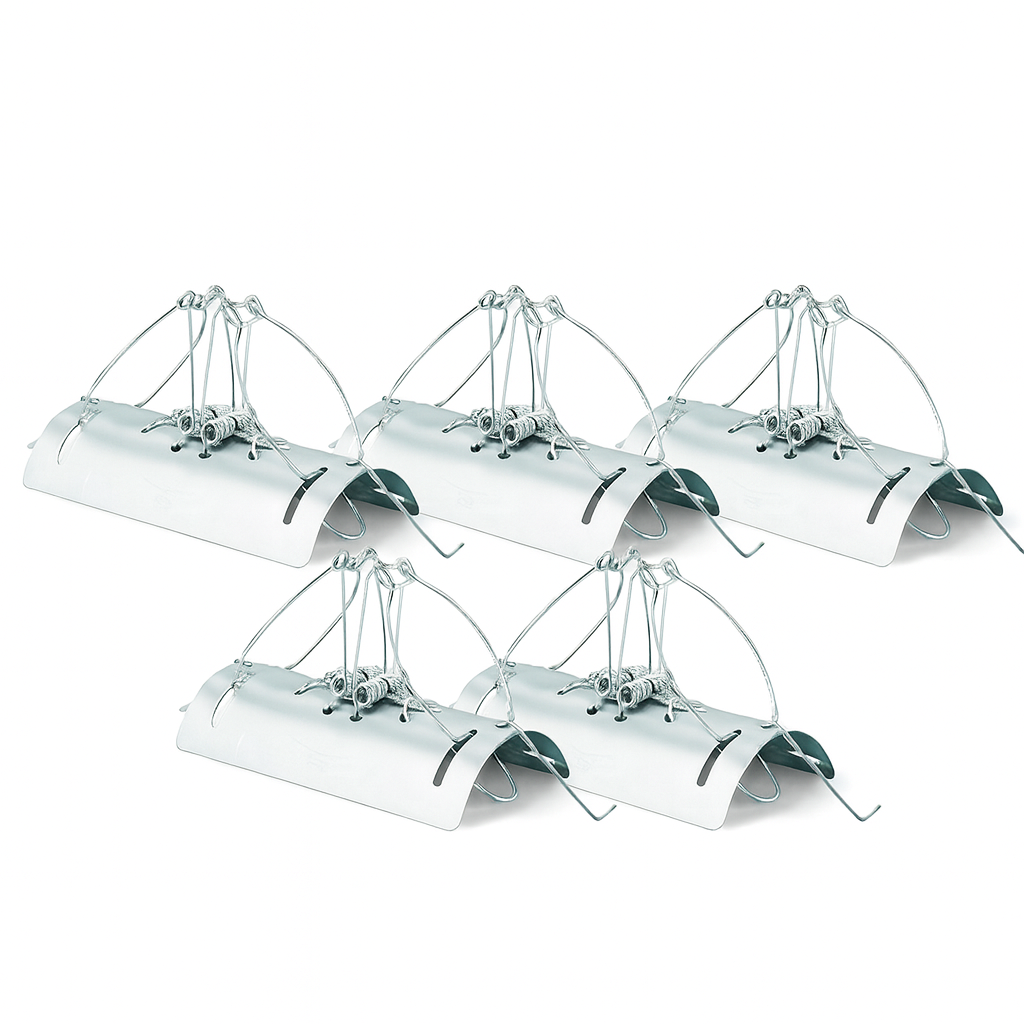 Метален тунелен капан за къртици и сляпо куче – Комплект 5 броя — снимка на продукта от Pest-Stop - 