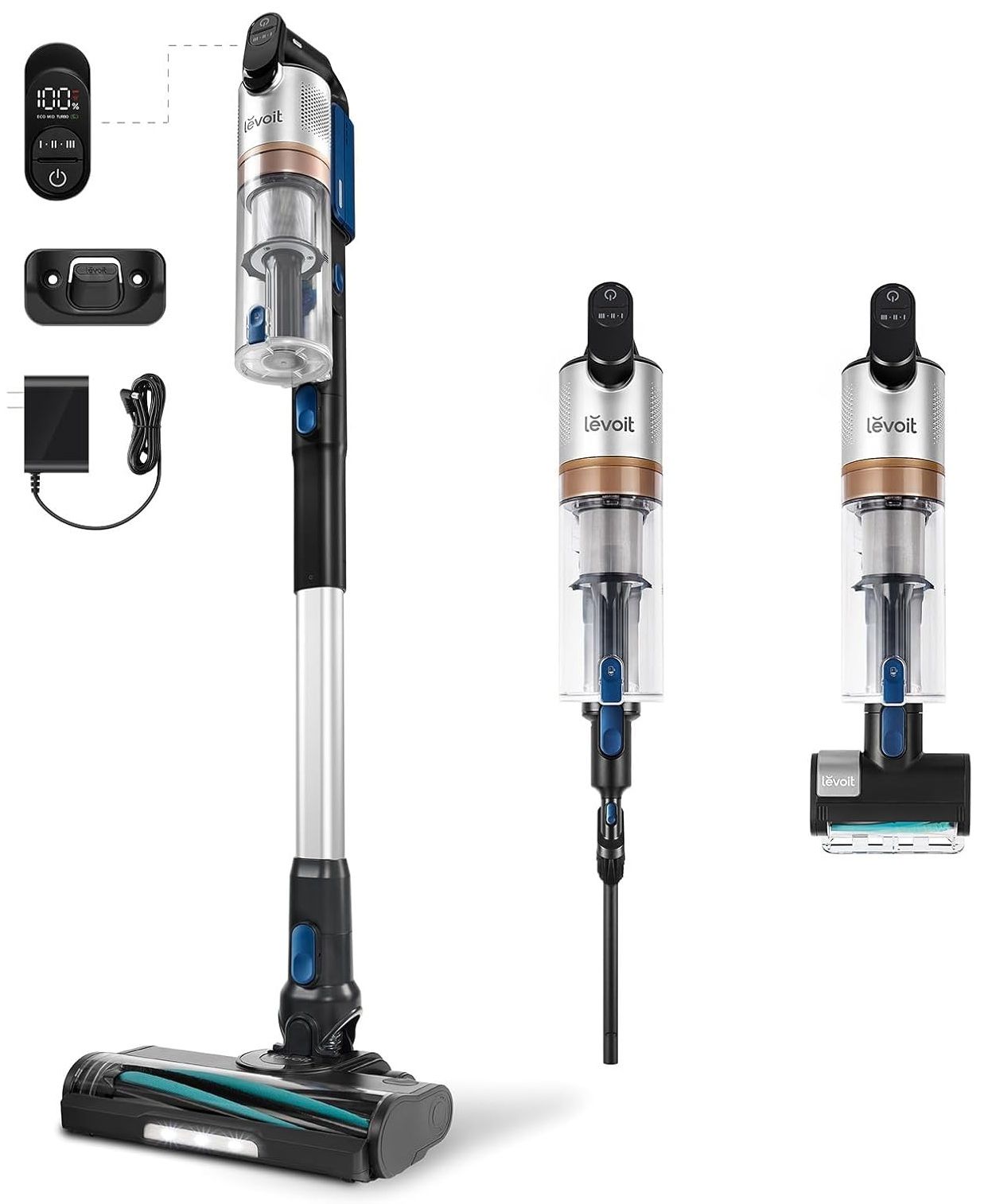 Вертикална прахосмукачка Levoit LVAC-300, черна — снимка