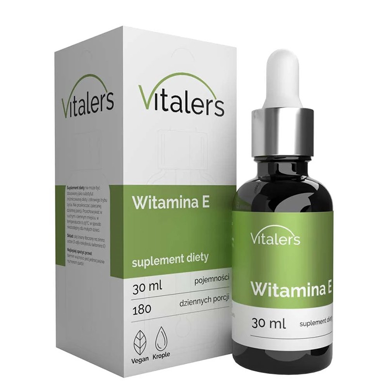 Витамин E – Клетъчна защита, еластична кожа и сърдечна функция, 12 mg, 180 дози капки — снимка на продукта от Vitalers