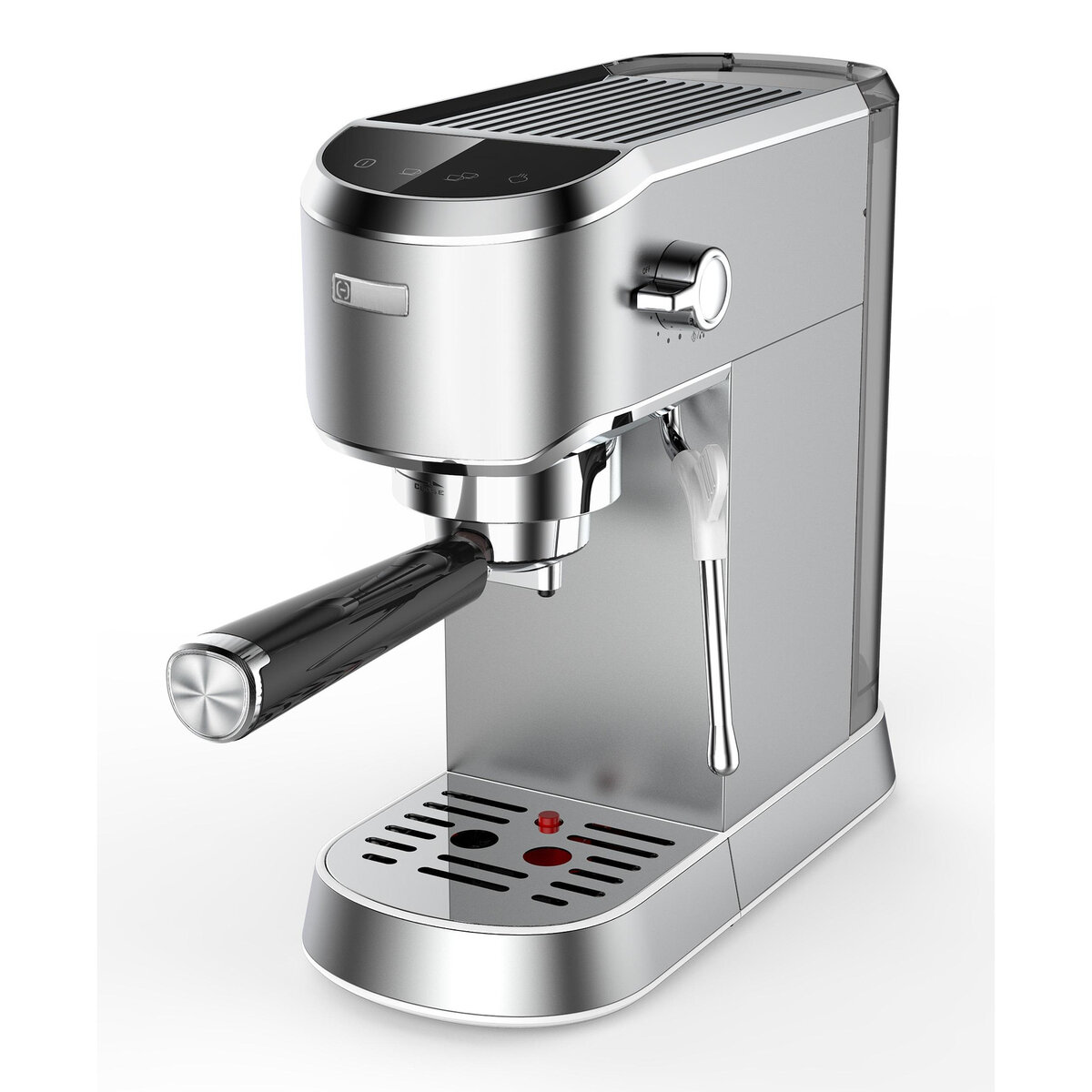 Инокс еспресо машина Finlux FEM-1799 IX с дисплей, за кафе у дома  
  
10