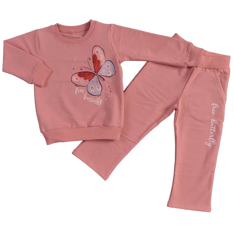 Модерен памучен детски комплект Free Butterfly от Sevtex — продуктова снимка