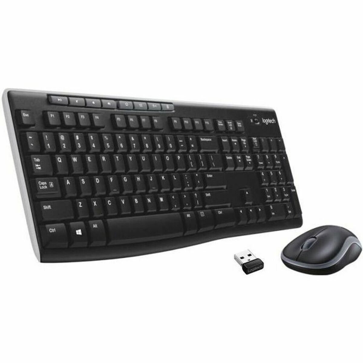 Снимка на Kлаиатура с безжична мишка Logitech MK270 френски Черен AZERTY, Logitech, цена 100.30 лв