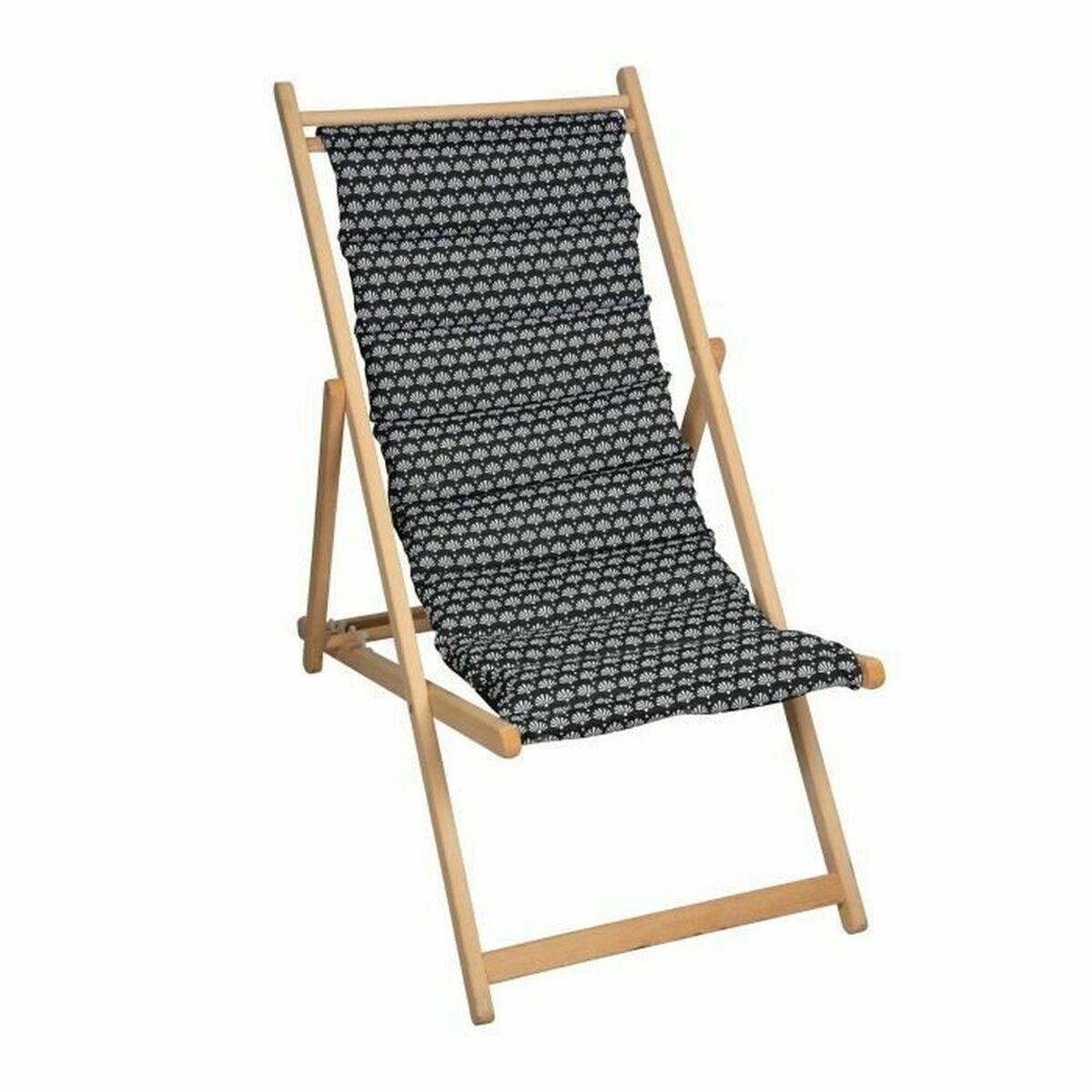 Снимка на Lamamistool Jardin Prive Helsinki Дебел мъхест вълнен плат букова дървесина Черен/Бял (106 x 55 x 95 cm), Jardin Prive, цена 116.91 лв