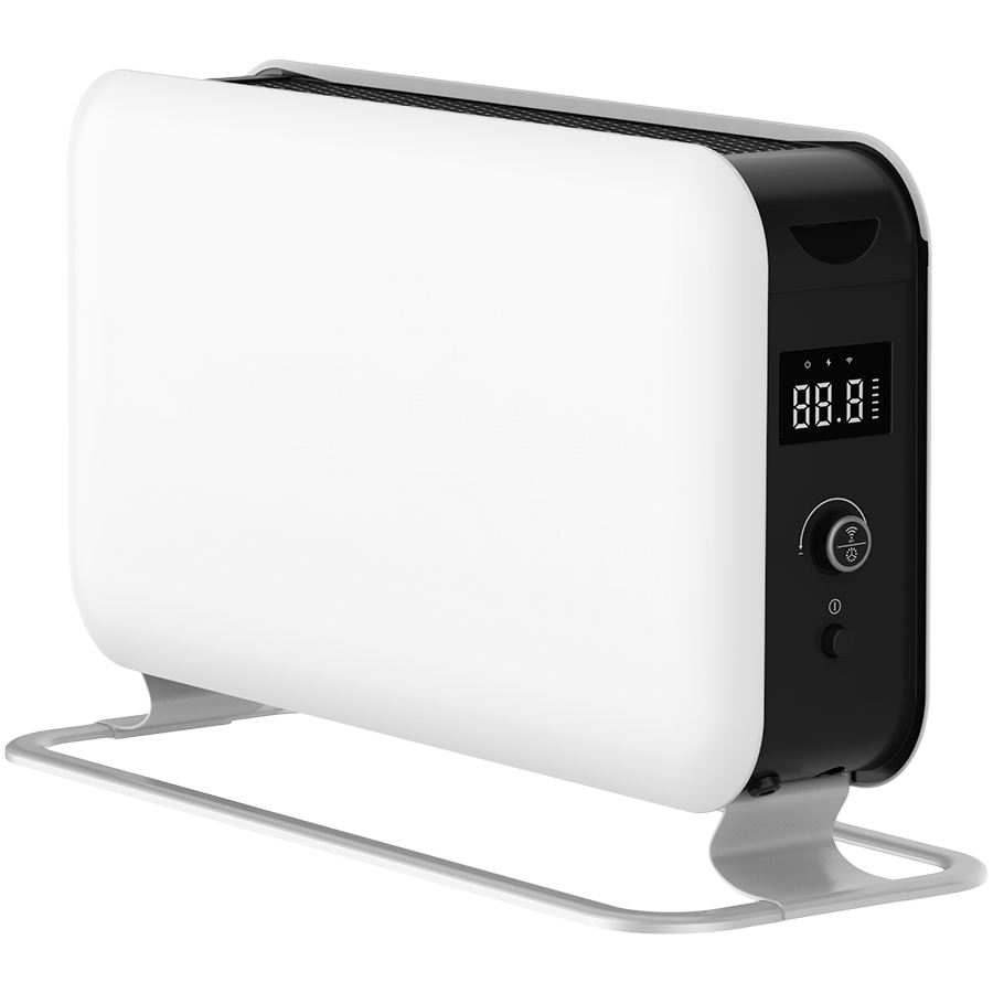 Конвектор за под Mill WiFI Gen 3, 1500W, 20 m2, Wi-fi, Bluetooth, LED дисплей, Функция отворен прозорец, Дистанционно управление, Бял от MILL — продуктова снимка