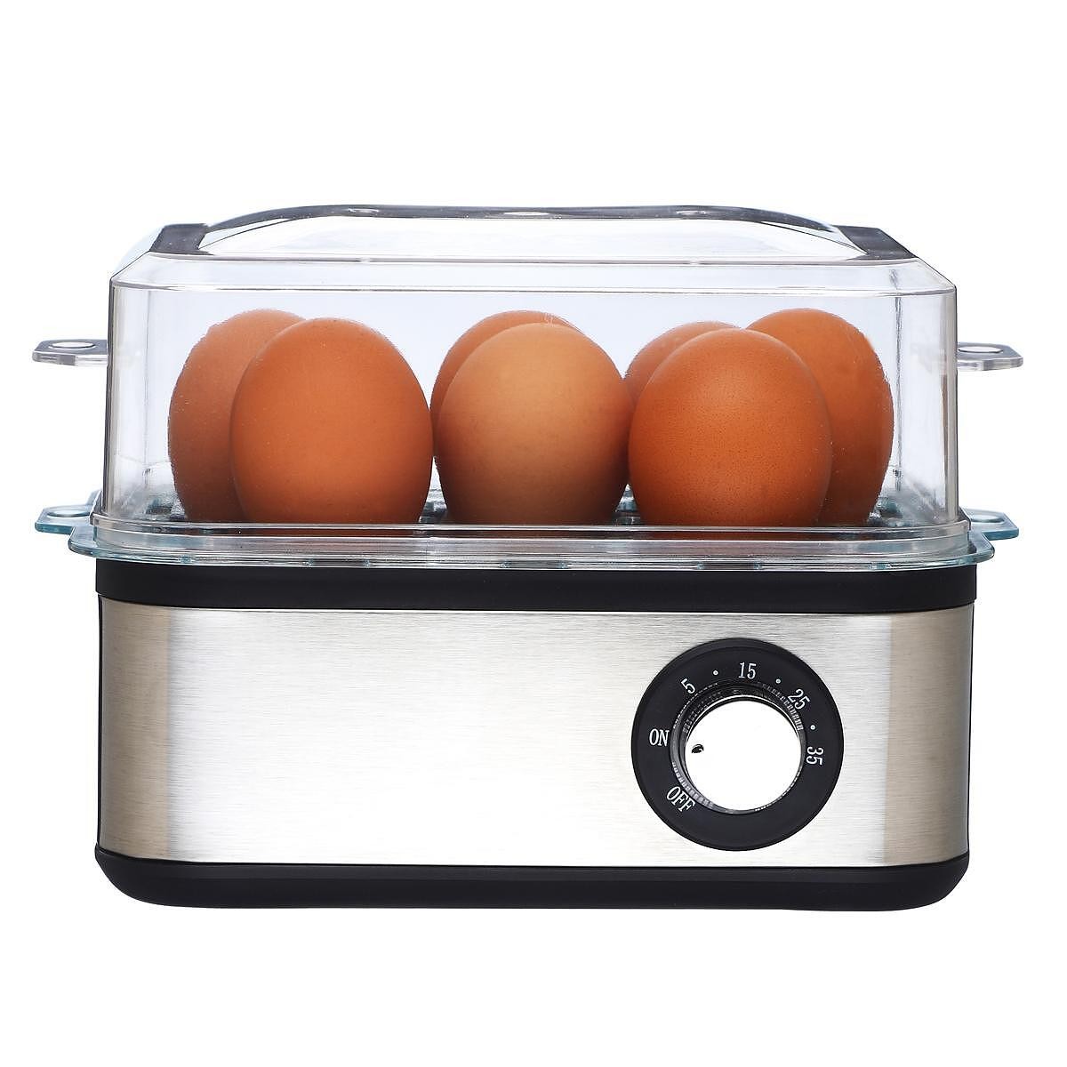 Яйцеварка Elite EBS-8-1246, 500W, За 8 яйца, Инокс — снимка