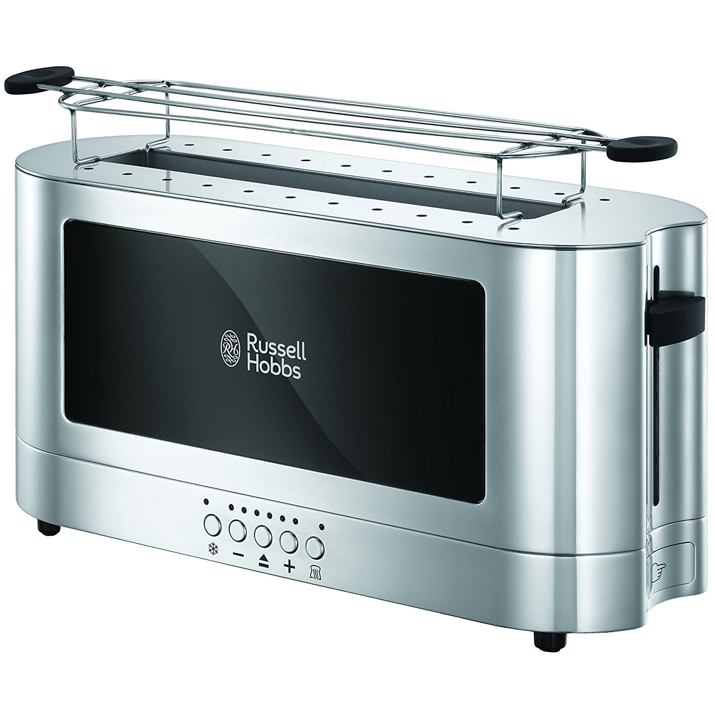 Снимка на Тостер за хляб Russell Hobbs Elegance 23380-56, 1420W, 2 филии, 6 степени, LED индикация, Lift & Look, Инокс/черен, Russell Hobbs, цена 54.08 лв