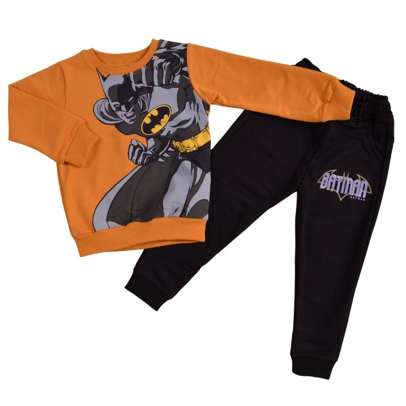 Памучен детски комплект Batman в жълто и черно — снимка на продукта от Sevtex