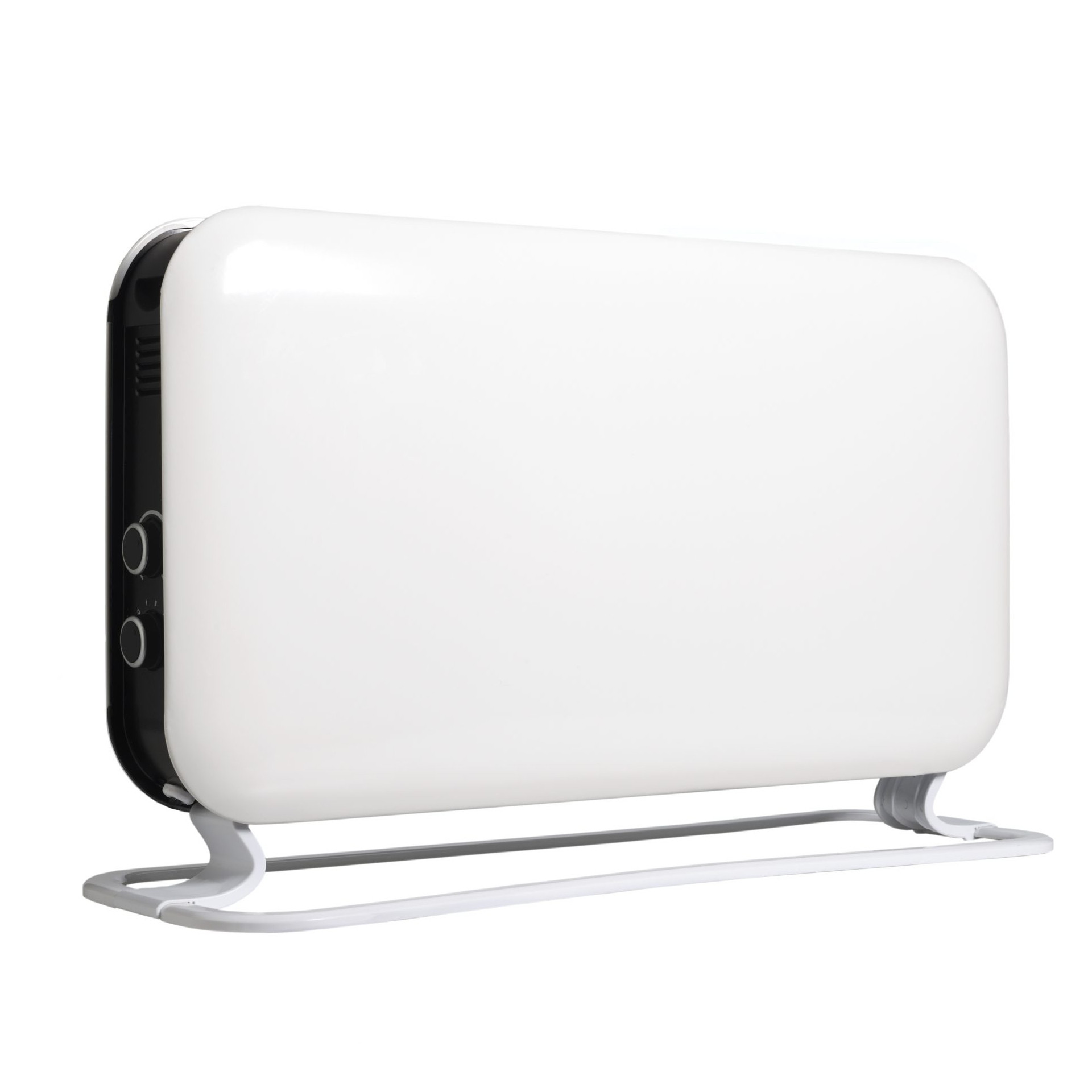 Конвектор за под MILL SG2000MEC, 2000W, 20 м2, 3 степени, LOT20, Безшумен, Защита при преобръщане, Заоблени ръбове, Бял/черен от MILL — продуктова снимка