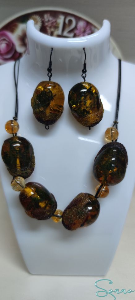 КОМПЛЕКТ КЕХЛИБАР ЛИСТЕНЦА  от Sonno — продуктова снимка